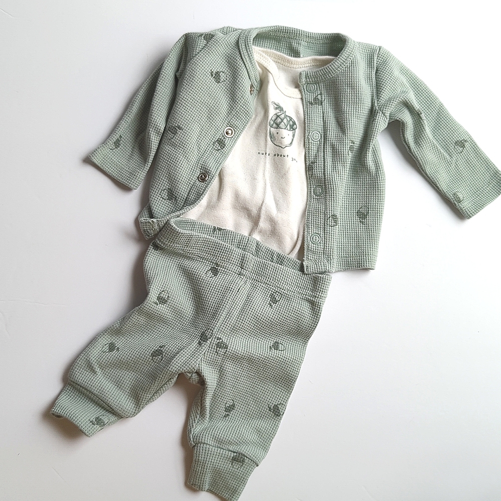 Newborn Sage "Nuts About You" Outfit‎